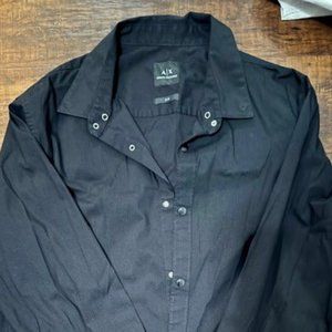 ⭐️⭐️Armani Exchange mens black button down⭐️⭐️